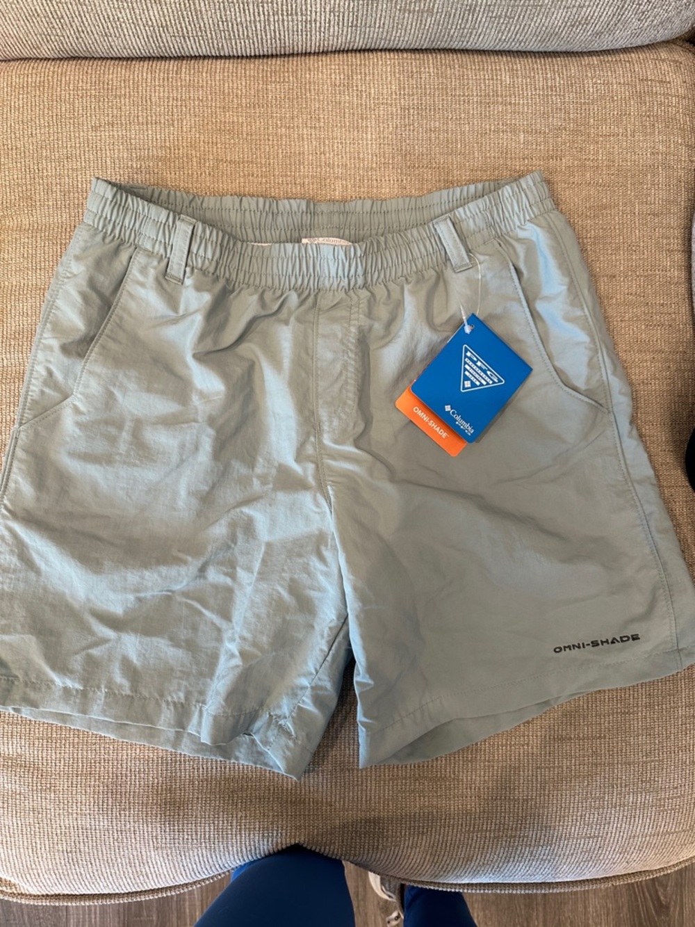 Columbia Omni-Shade Sage Green Men's Outdoor Shorts